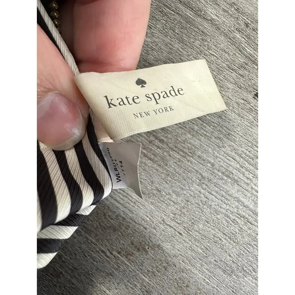 Kate Spade Black Pebbled Leather Wristlet Wallet